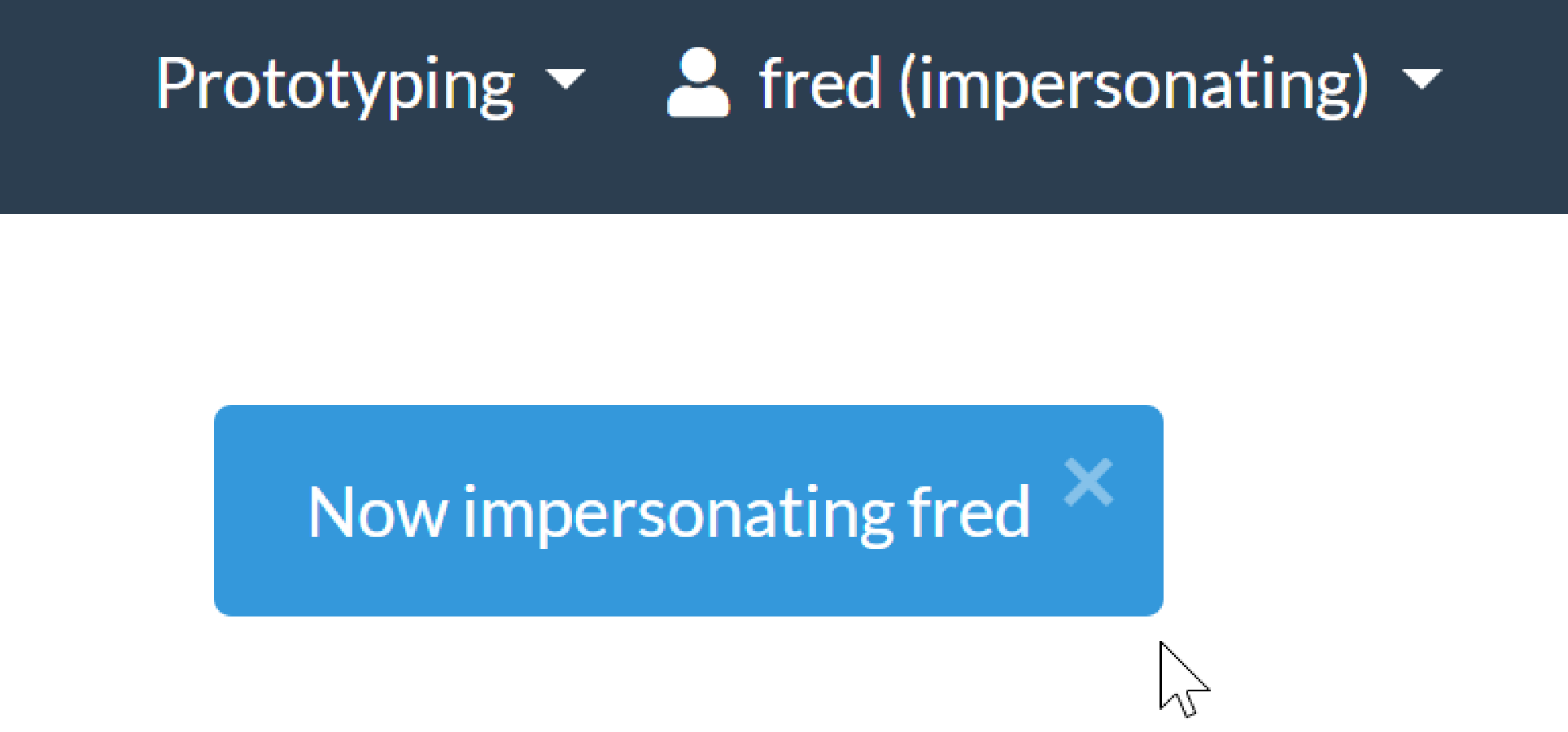 impersonate as fred